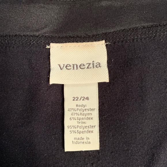 New Lane Bryant Venezia black chiffon embellished dress top, size 22/24 - Picture 2 of 3